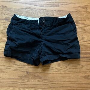 J. Crew Black High-Waist Casual Shorts